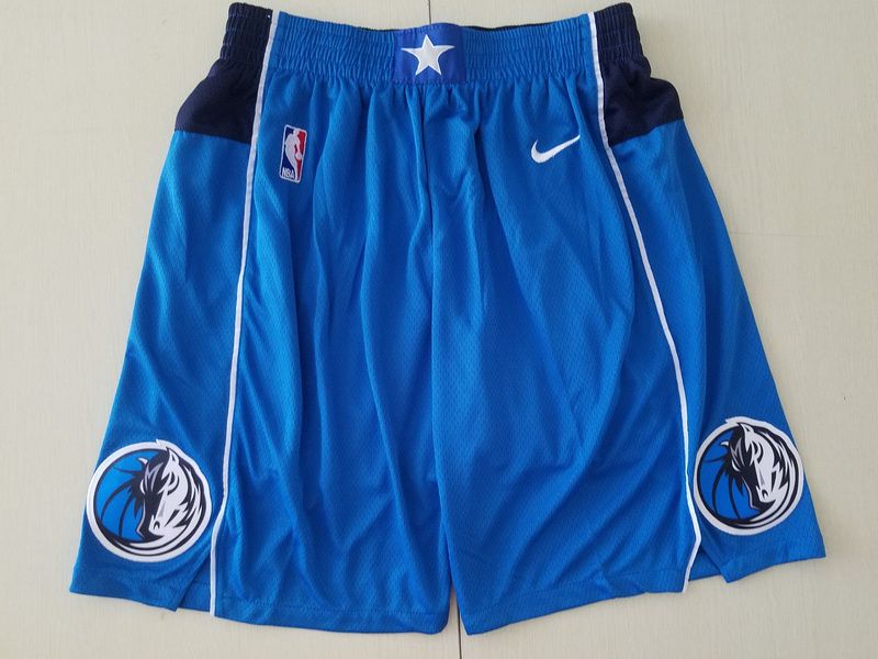 2025 Men NBA Dallas Mavericks Shorts Nike Blue style 3